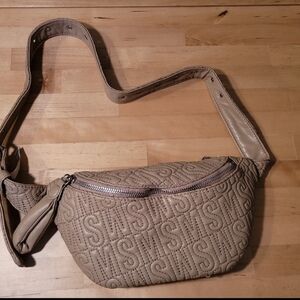 Steve Madden Taupe Quilted Crossbody